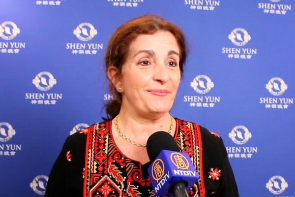 Dr. Isabelle Lecardonnel at Shen Yun Performing Arts in Paris, France, on Jan.14, 2022. (NTD)