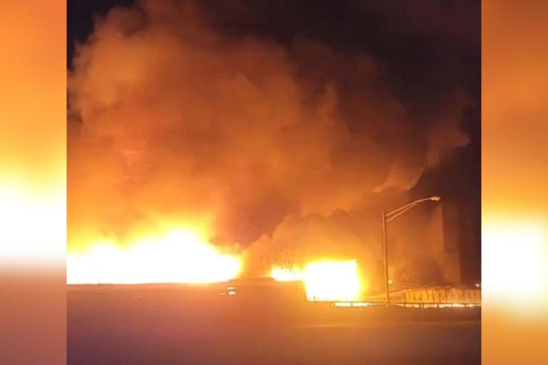 Fire Erupts Near Chemical Plant; Residents Told to Stay Away