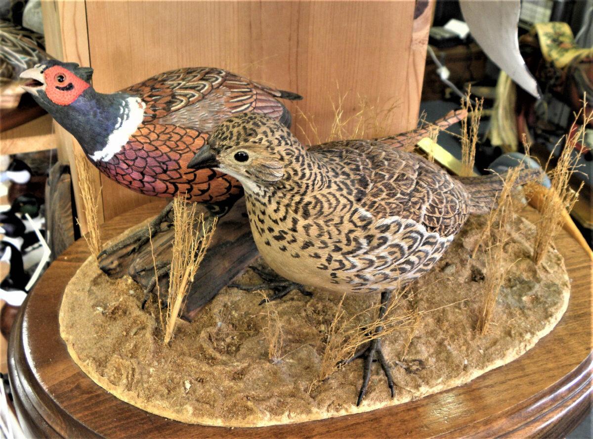 Ornamental bird-carving is a popular pastime on Chincoteague Island, Virginia. (Victor Block)