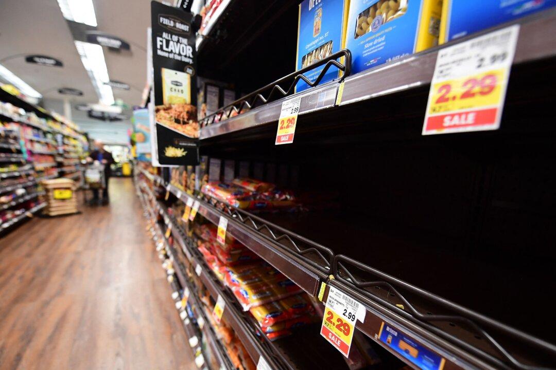 Empty Store Shelves, Shortages Expected to Worsen Nationwide