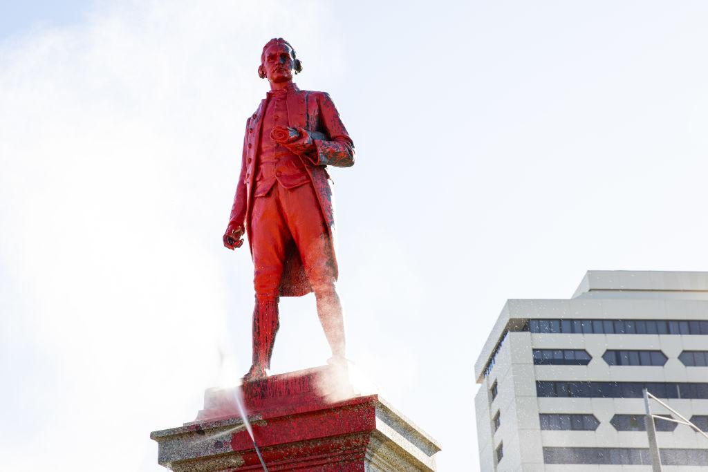 Captain Cook Statue Vandalised in Australia Day Protests