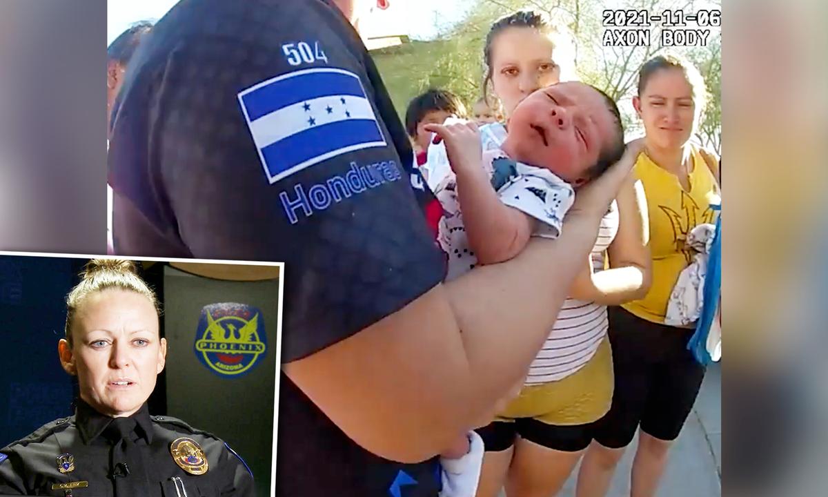 Body Camera Records Phoenix Police Sergeant Saving the Lives of 2 Babies Days Apart