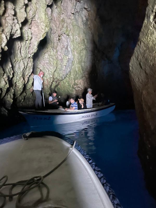 A visit to the Blue Cave. (Janna Graber)