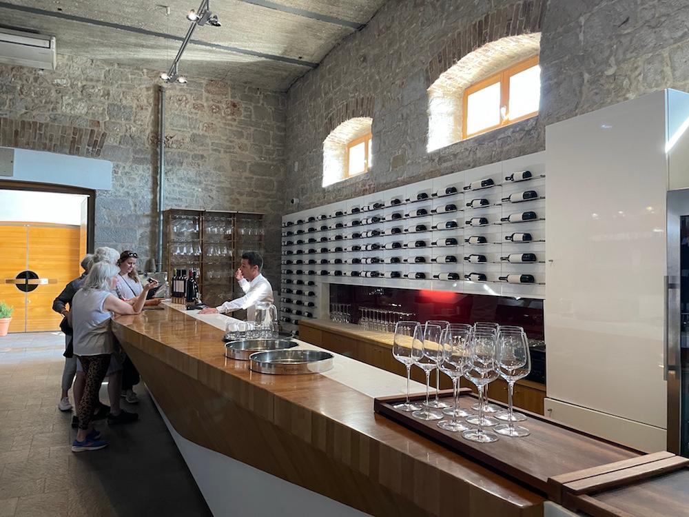 Wine tasting in Bol, on the island of Brac. (Janna Graber)