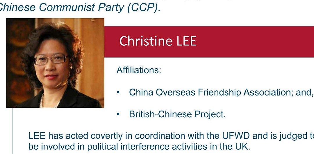 MI5 Lawyer Tells Tribunal Consequences of Christine Lee’s Actions Were ‘Foreseeable’