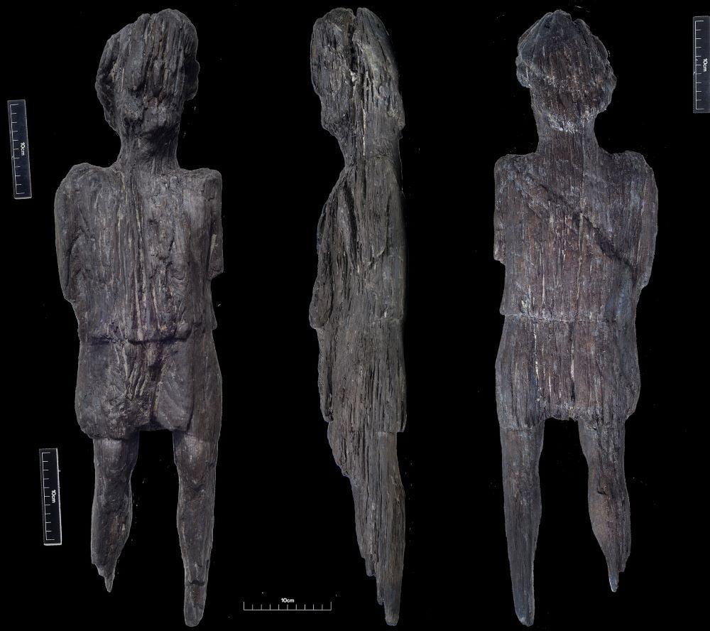 Rare Roman Wooden Figure Uncovered by HS2 Archaeologists in England