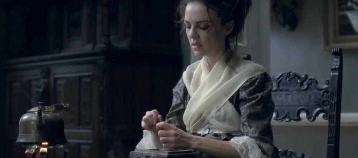 Maria Magdalena (Montserrat Espadalé) prepares to take a drastic measure in “Crescendo.” (Metanoia Films)