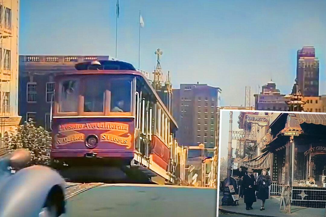 Digital Artist Colorizes, Remasters Vintage Video of San Francisco From 1940s Black-and-White Film