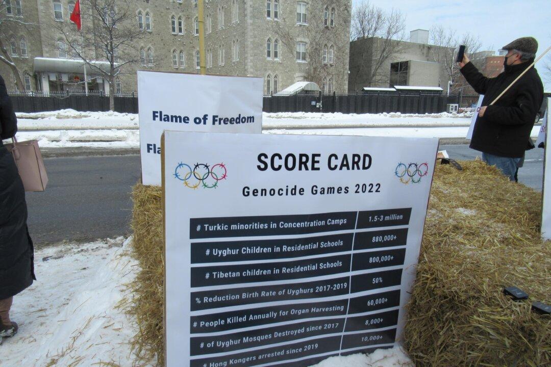 ‘Genocide Games’: Coalition of Human Rights Groups Holds Alternative Olympics Opening Ceremony