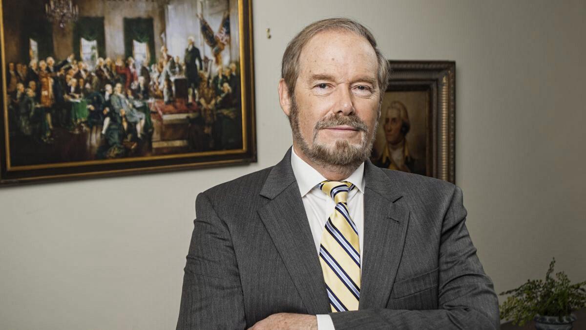 Steven Mosher, president of the Population Research Institute, founding member of the Committee on the Present Danger: China, in Washington on June 17, 2019. (York Du/NTD)