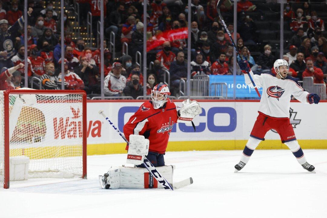 NHL Roundup: Jackets Score Late to Fend Off Capitals