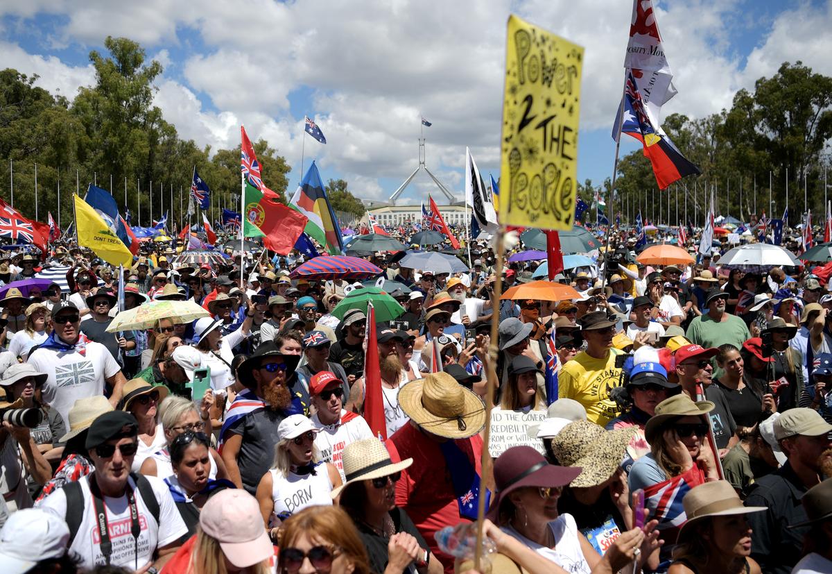 Protesters Gather in Australia’s Capital Against COVID-19 Mandates, Prime Minister Issues Response
