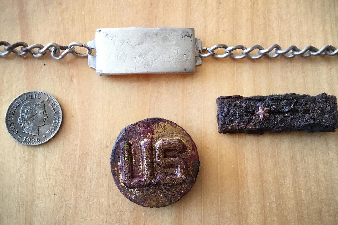 Silver Bracelet of American Soldier From WWII POW Camp Unearthed by Czech Metal Detectorist, Returned After 76 Years