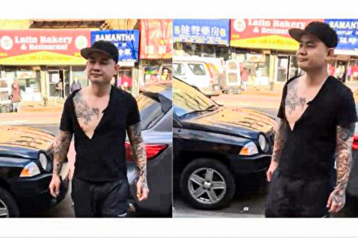 Tattooed Man Attacks Falun Gong Information Booths in New York’s Flushing