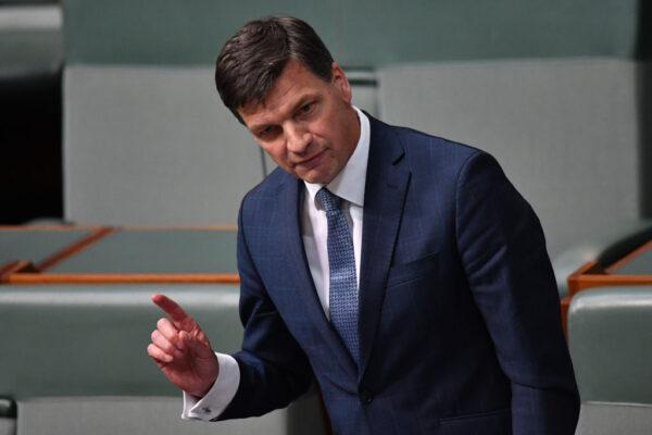 Minister for Energy Angus Taylor at Parliament House in Canberra, Australia, on May 14, 2020. (Photo by Sam Mooy/Getty Images)