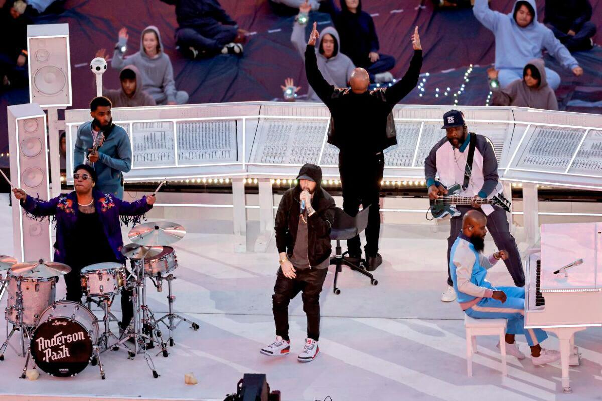 NFL Responds to Eminem Kneeling During Super Bowl LVI Halftime Show