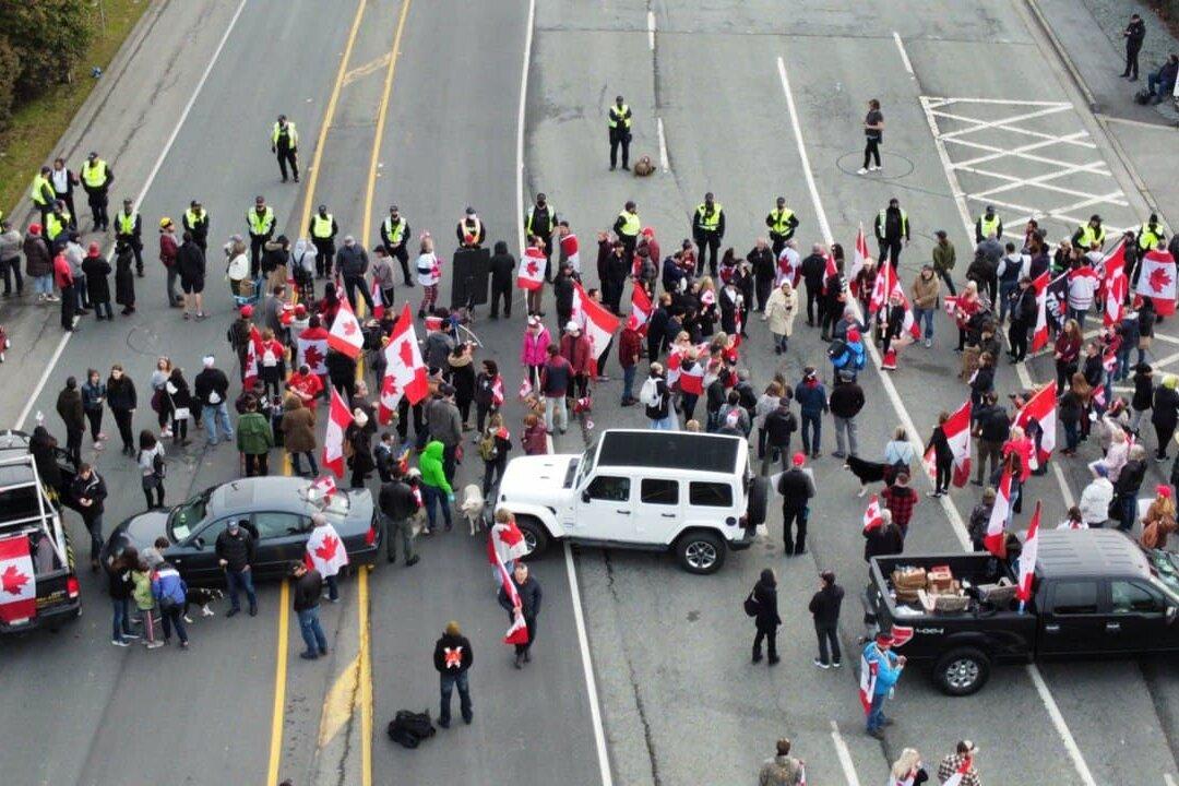 BC-Washington Border Rally Ends After Police Move In to Clear Protesters