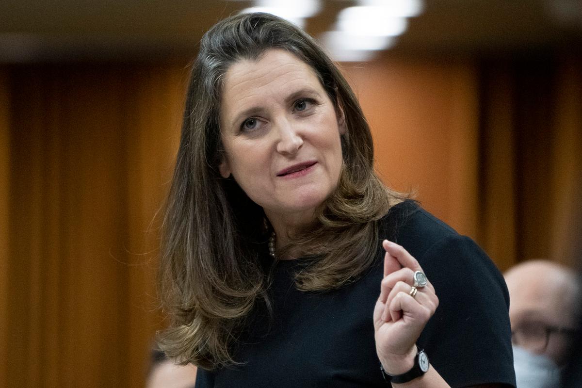 Canadians Will Face Economic ‘Collateral Damage’ Over Country’s Actions on Ukraine, Freeland Says