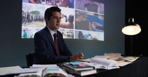 Crossroads host Joshua Philipp in “Crossroads: Pentagon’s War on Religion.” (The Epoch Times)