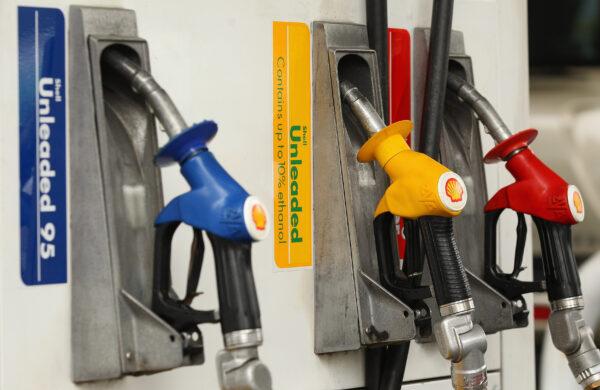 A fuel bowser is seen with different petrol types in Sydney, Australia, on Feb. 29, 2012. (Cameron Spencer/Getty Images)