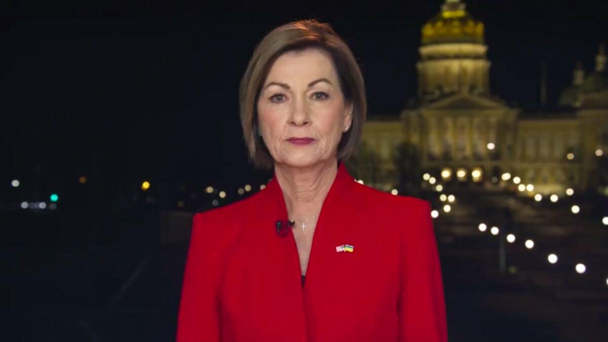 Kim Reynolds Criticizes Biden’s Domestic, Foreign Policy in State of the Union Rebuttal