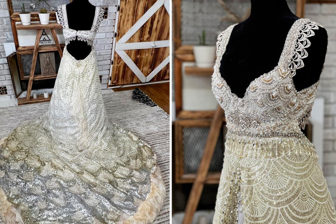 Homeschooling Mom-of-5 Takes 379 Hours to Hand-Sew Her Wedding Dress: ‘It was 110 Percent Worth It’