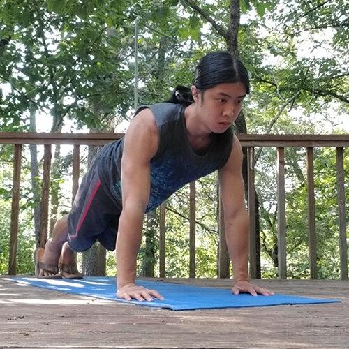 Pushups & Core Beginner’s Home Workout