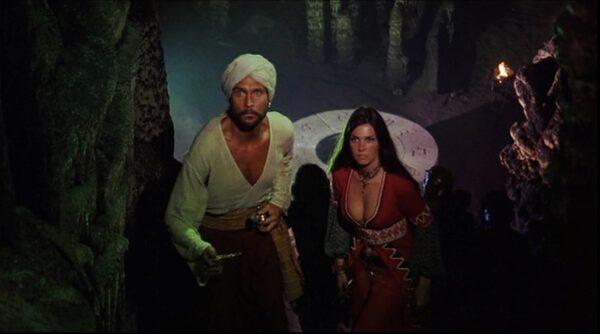 John Phillip Law as and Caroline Munro as Margiana in “The Golden Voyage of Sinbad.” (Columbia Pictures)