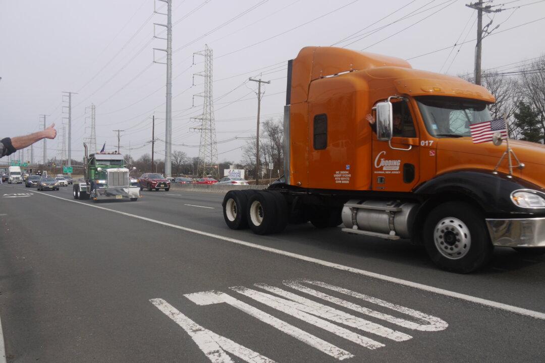 New Jersey Trucker Convoy Sets Off, Honored by Congressman’s Proclamation