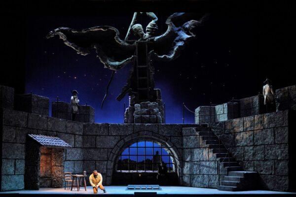 Russell Thomas as Cavaradossi in the Lyric Operation production of "Tosca." (Cory Weaver)
