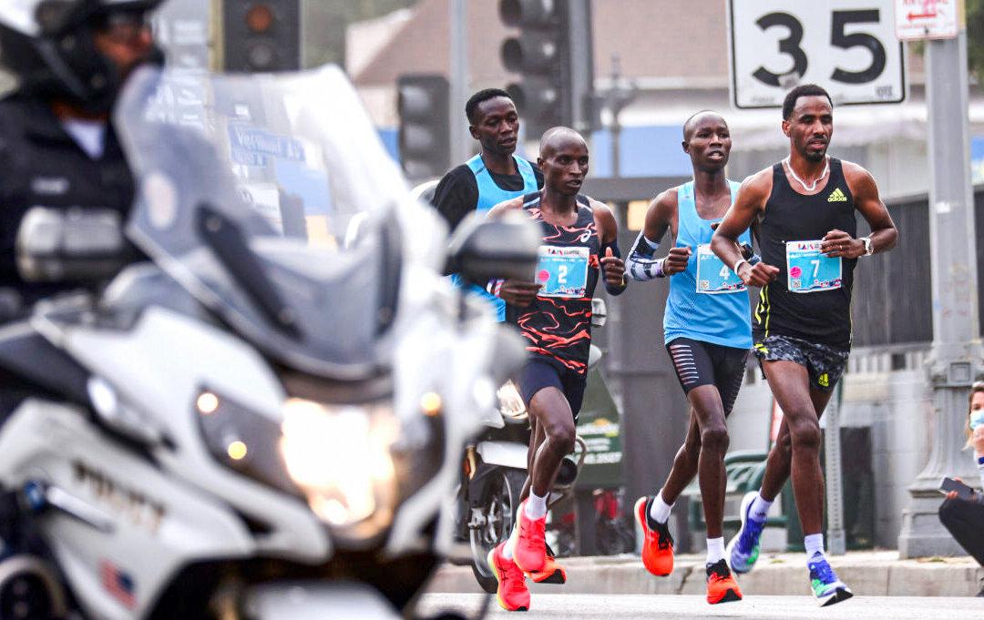Kenyans John Korir, Delvine Meringor Win Los Angeles Marathon