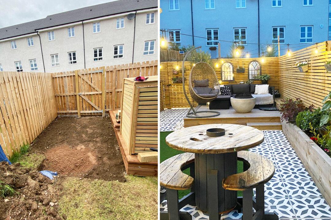 Savvy Scottish Woman Saves US$8,000 Transforming Her Garden Into an Outdoor Haven