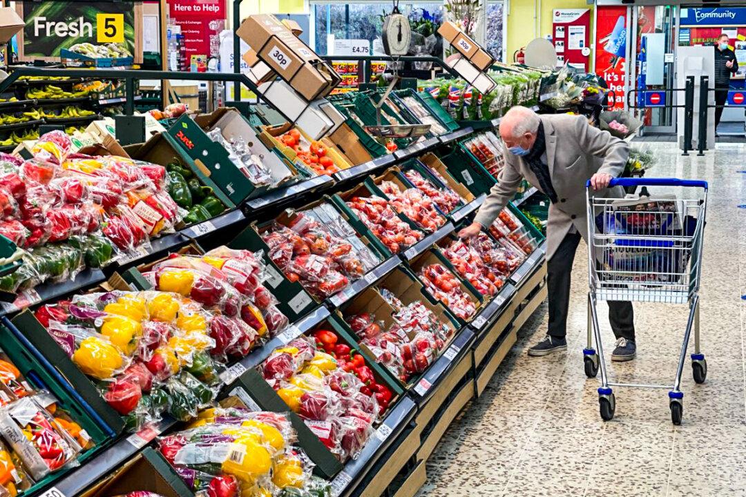UK Households Squeezed as Prices of Budget Supermarket Food Soar