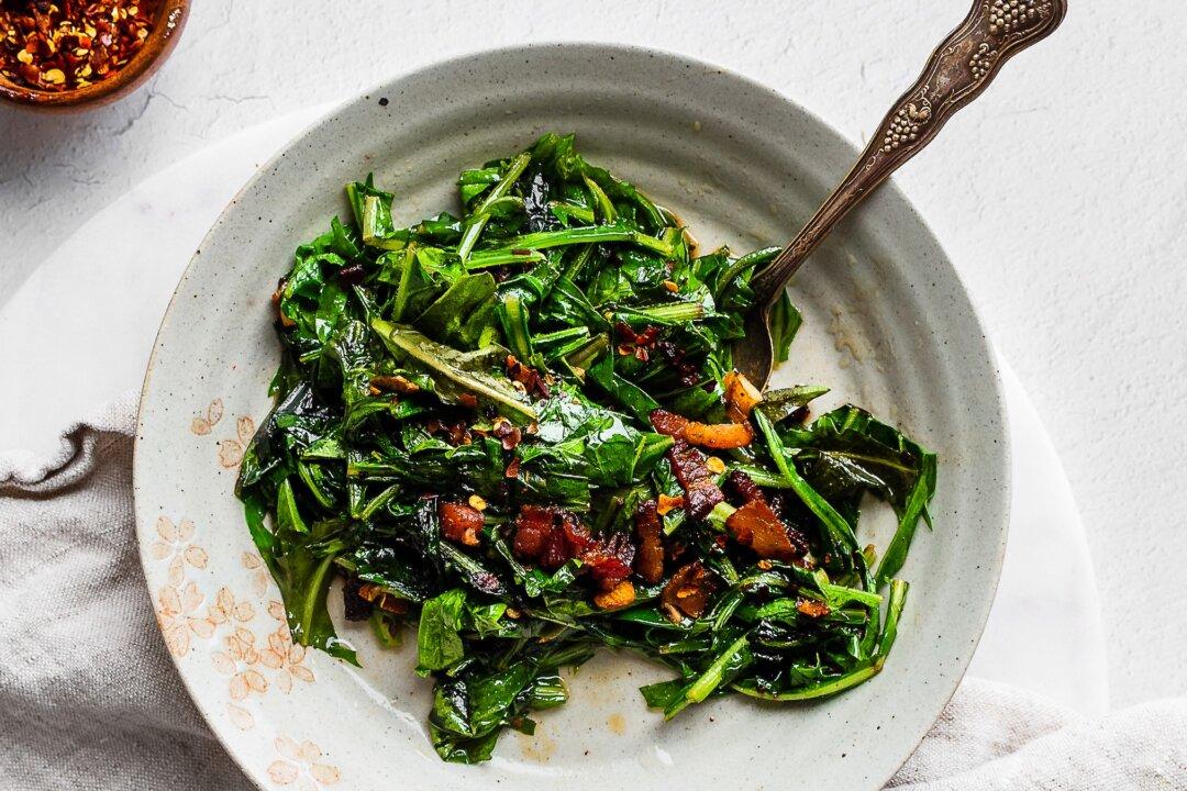 Wilted Dandelion Greens