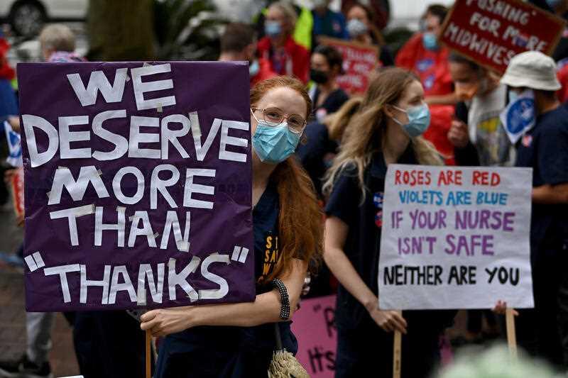 ‘We Deserve More Than Thanks’: Thousands of Nurses Strike in Australian State Over Staffing, Pay