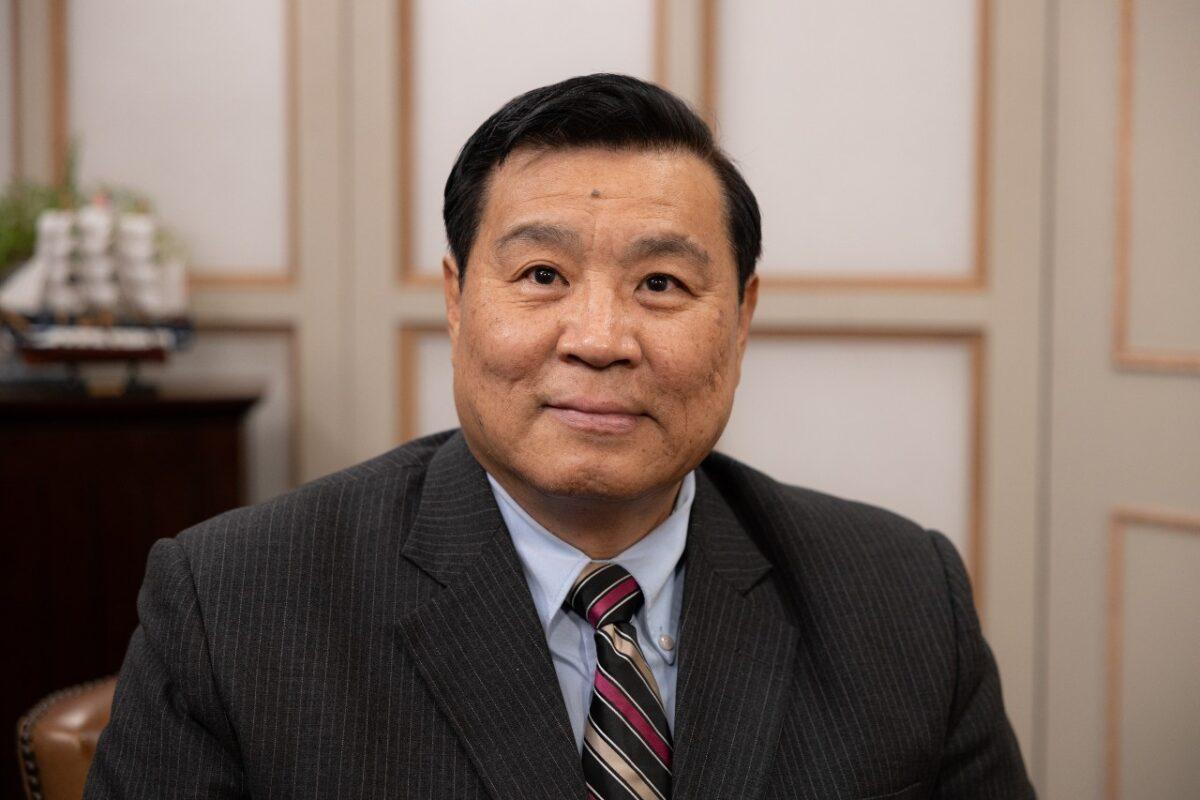 Sen Nieh, vice president of the Global Service Center for Quitting the Chinese Communist Party, in Washington on April 14, 2022. (Melvin Soto-Vázquez/CPI)
