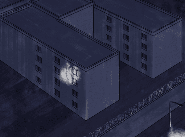 A drawing of an RSDL facility in southern Beijing by Antlem. (Courtesy of Peter Dahlin/Safeguard Defenders)