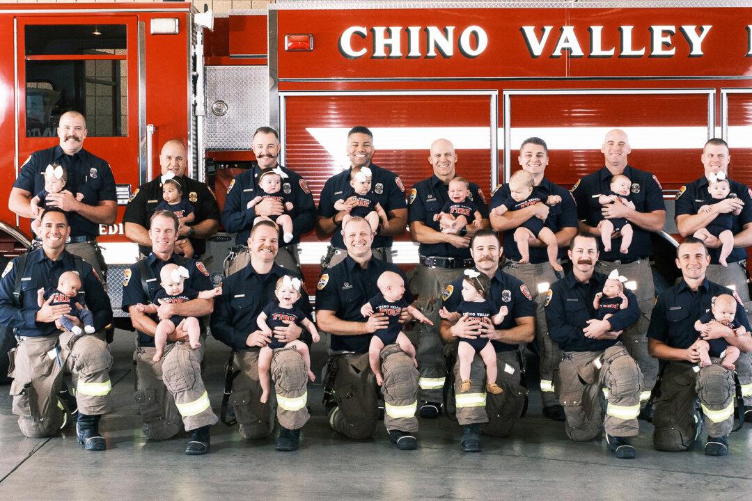15 Firefighters in a California Fire District Welcome Newborns in Just One Year