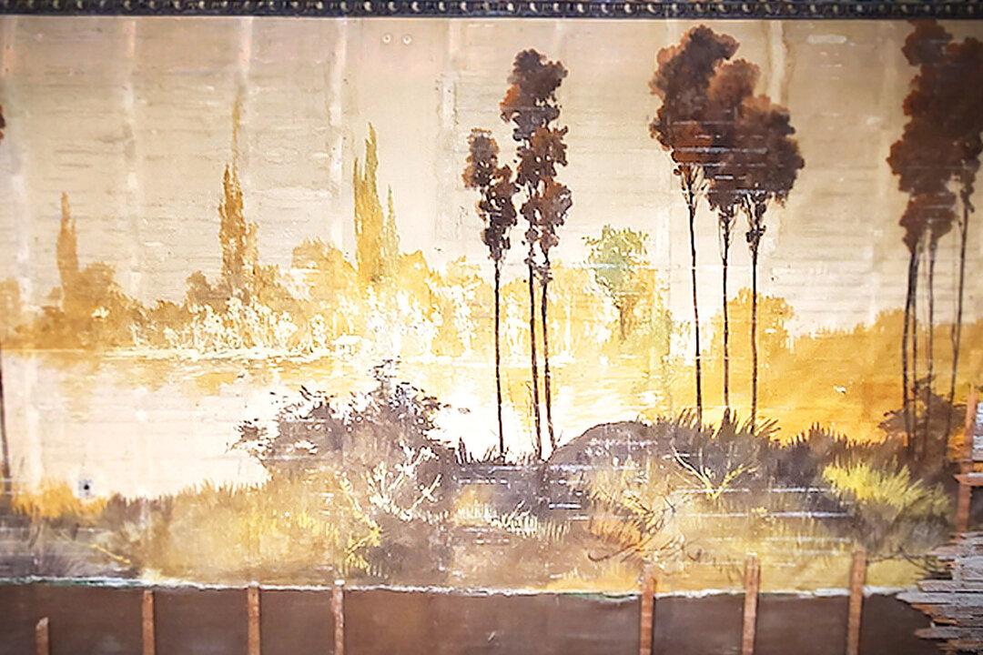 Couple Renovating Dilapidated Old Building Stumble on 60-Foot Century-Old Murals Hidden Behind the Walls