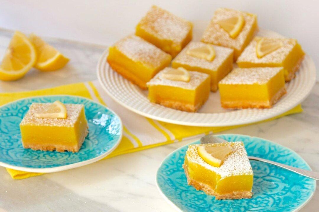 Perfect Eggless Lemon Bars