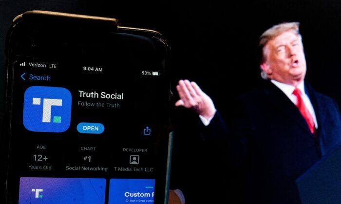 Trump Social Media Stock Soars on First Day of Trading