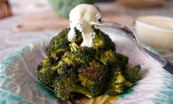 Crispy Broccoli With Lemony Hollandaise