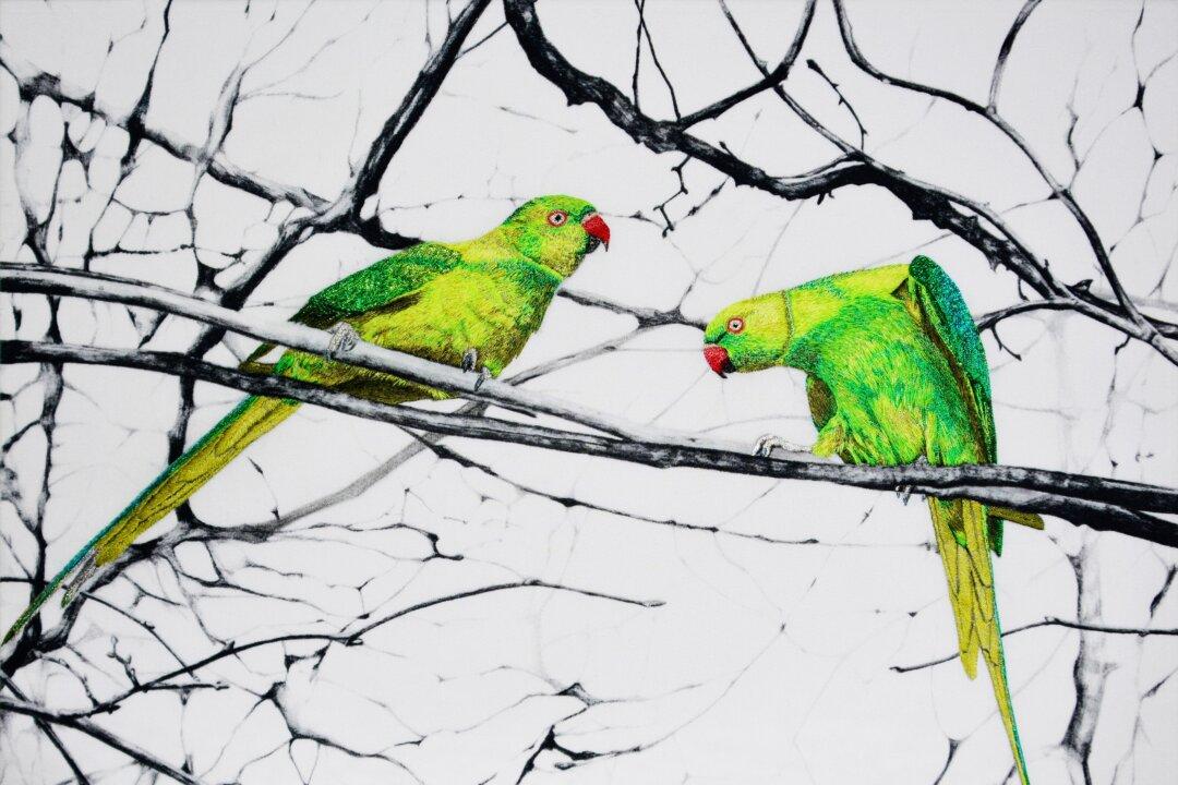 Patiently ‘Painting’ With Thread