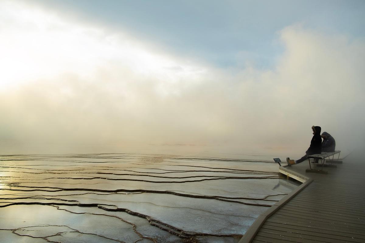 Mesmerized by the solitude of Yellowstone in the winter. (Benjamin Myers/TNS)