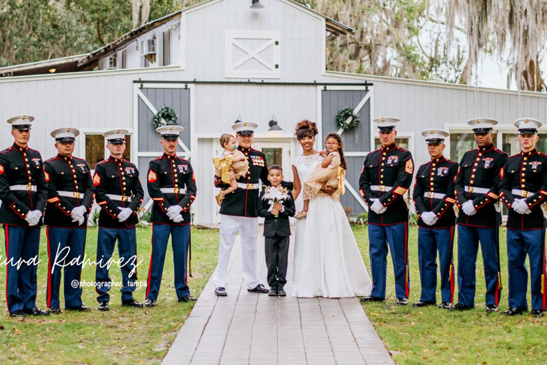 Purple Heart Recipient Who Lost His Legs During Deployment Gets Dream Wedding to High School Sweetheart