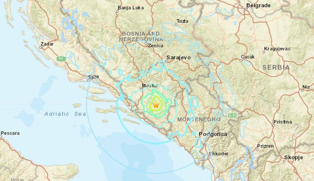 Magnitude 6 Earthquake Strikes Bosnia and Herzegovina Region: EMSC