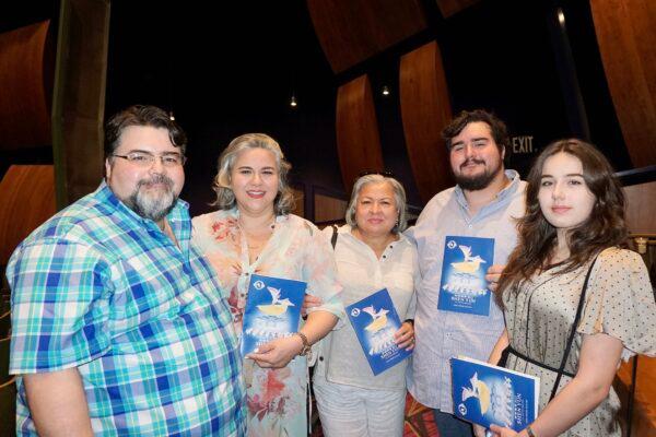 Rene Decoss and family members attend Shen Yun Performing Arts at the McAllen Arts Center in Texas, on April 23, 2002. (The Epoch Times)