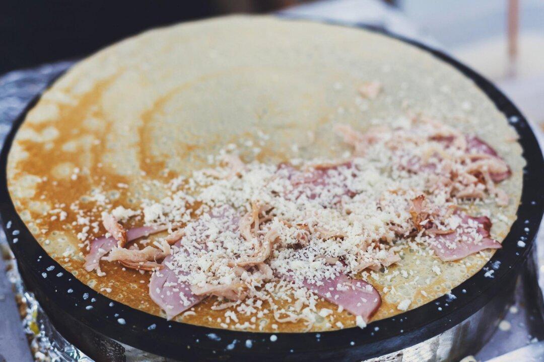 Ham and Gruyere Crepes