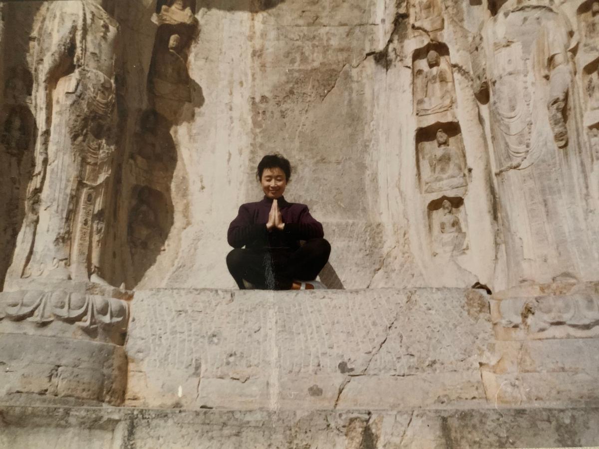 Wang Zhen meditates in Jinan, Shandong Province, China, in an undated photo. (Courtesy of Zhang Minghui)