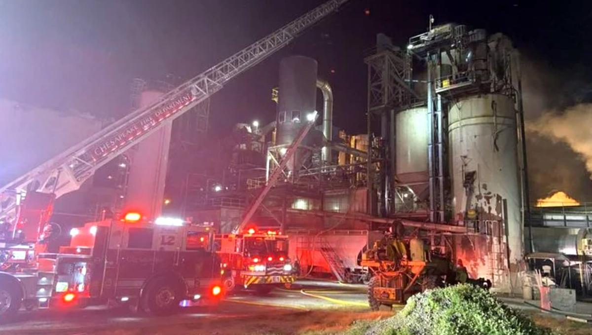 Firefighters Respond to Industrial Fire at Perdue Farms Food Processing Facility